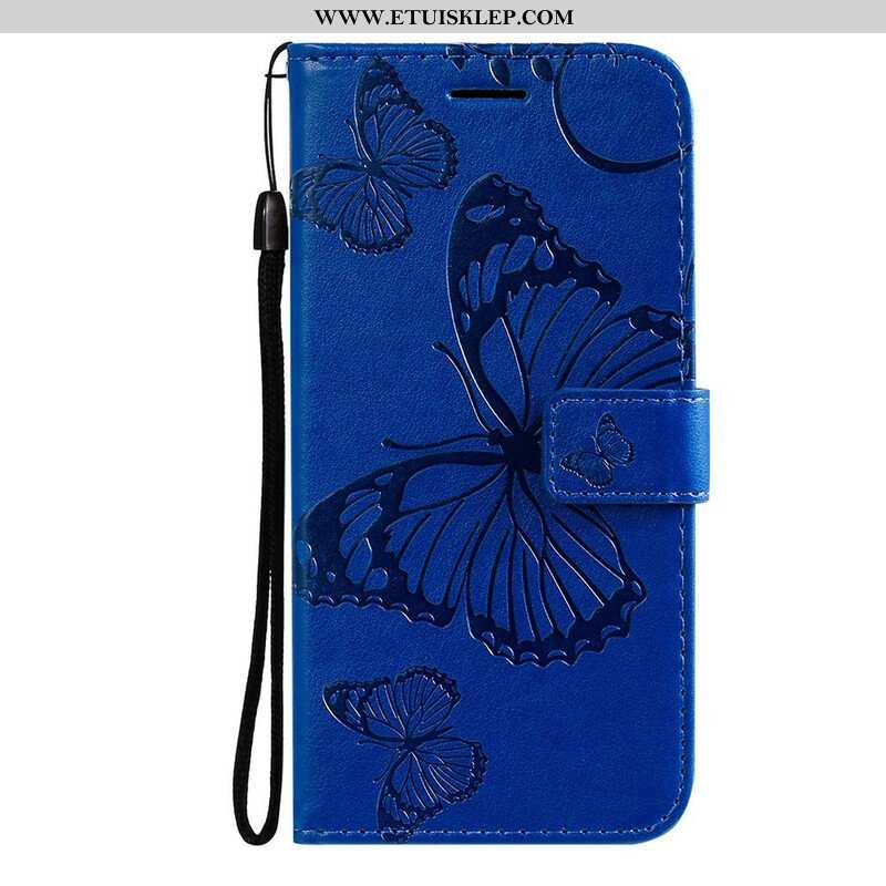 Etui Folio do Poco M3 Pro 5G Gigantyczne Motyle